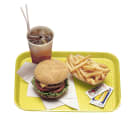 Cambro 1014FF108 Plastic Fast Food Tray - 13 1/2"L x 10 2/5"W, Primrose Yellow thumbnail 2