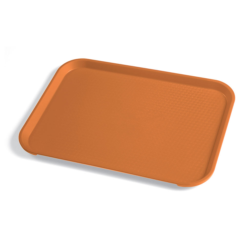 Cambro 1014FF166 Plastic Fast Food Tray - 13 1/2"L x 10 2/5"W, Orange