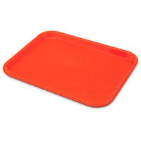 Cambro 1014FF166 Plastic Fast Food Tray - 13 1/2"L x 10 2/5"W, Orange thumbnail 3