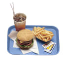 Cambro 1014FF168 Plastic Fast Food Tray - 13 1/2"L x 10 2/5"W, Blue thumbnail 2