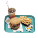 Cambro 1014FF414 Plastic Fast Food Tray - 13 1/2"L x 10 2/5"W, Teal thumbnail 2