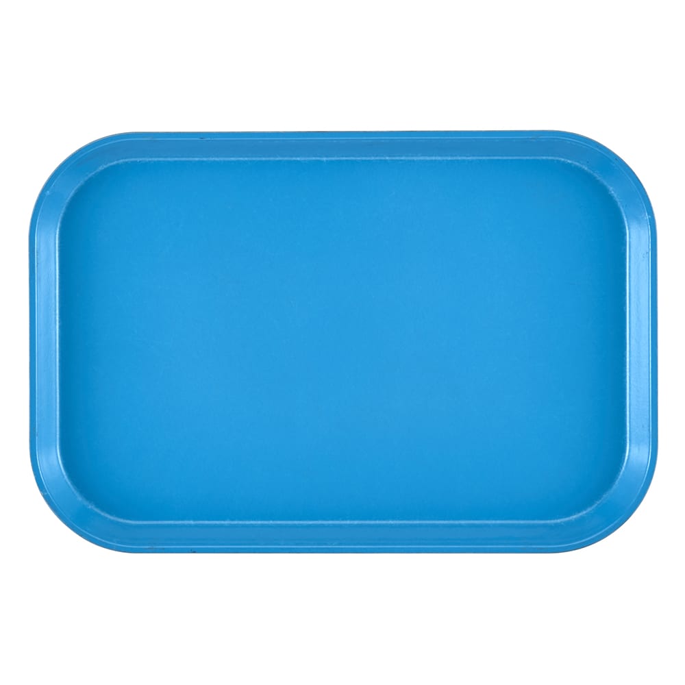 Cambro 1015MT142 Rectangular Market Display Tray - 10 1/8" x 15" x 3/4", Blue