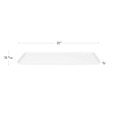 Cambro 1030MT148 Rectangular Market Display Tray - 10 7/16" x 30" x 3/4", White thumbnail 2