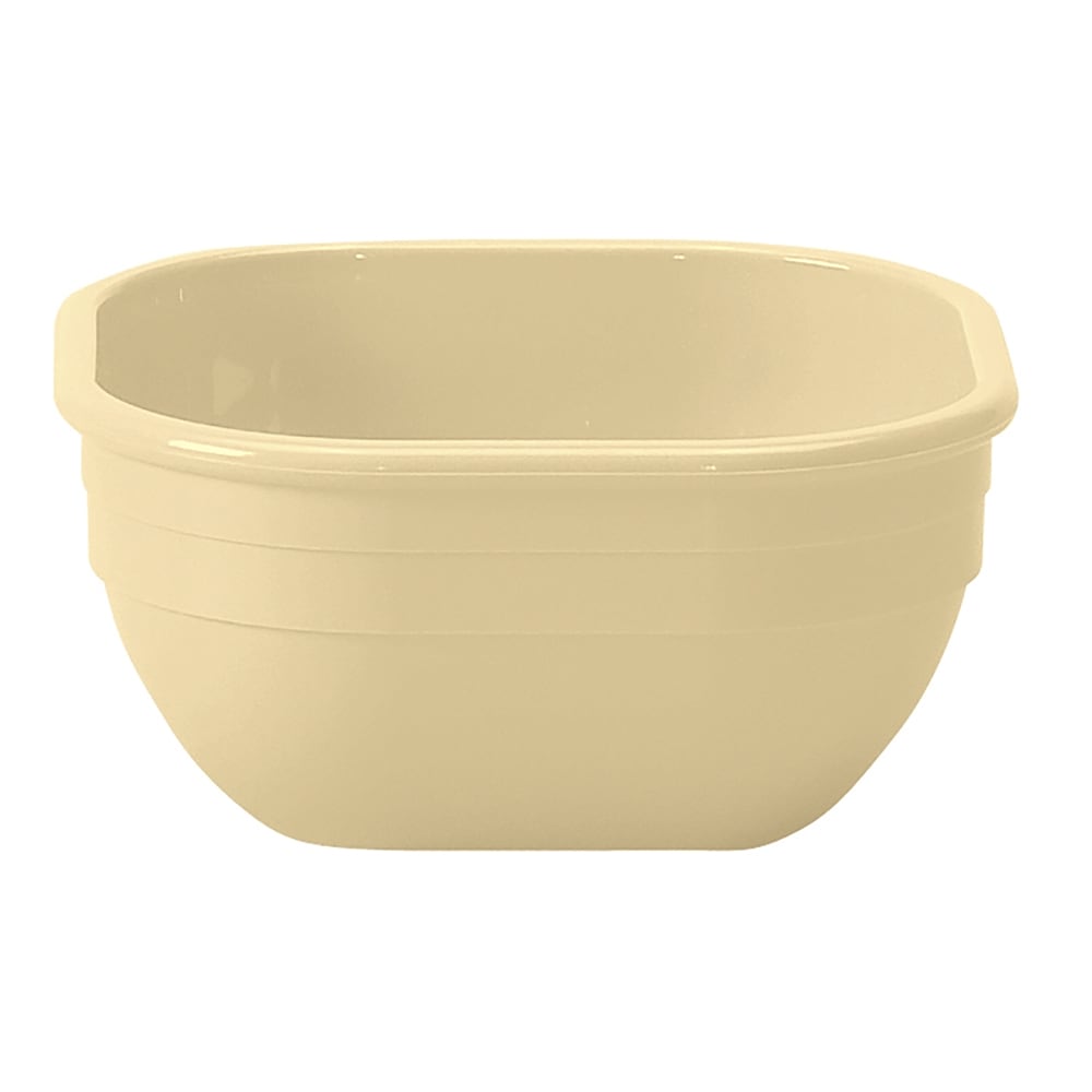 Cambro 10CW133 9 2/5 oz Square Plastic Bowl, Beige