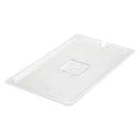 Cambro 10CWCHN135 Camwear Food Pan Cover - Full Size, Notched, Handle, Clear thumbnail 2