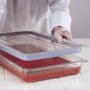 Cambro 10CWGL135 Camwear GripLid - Full-Size Food Pan, Clear thumbnail 3