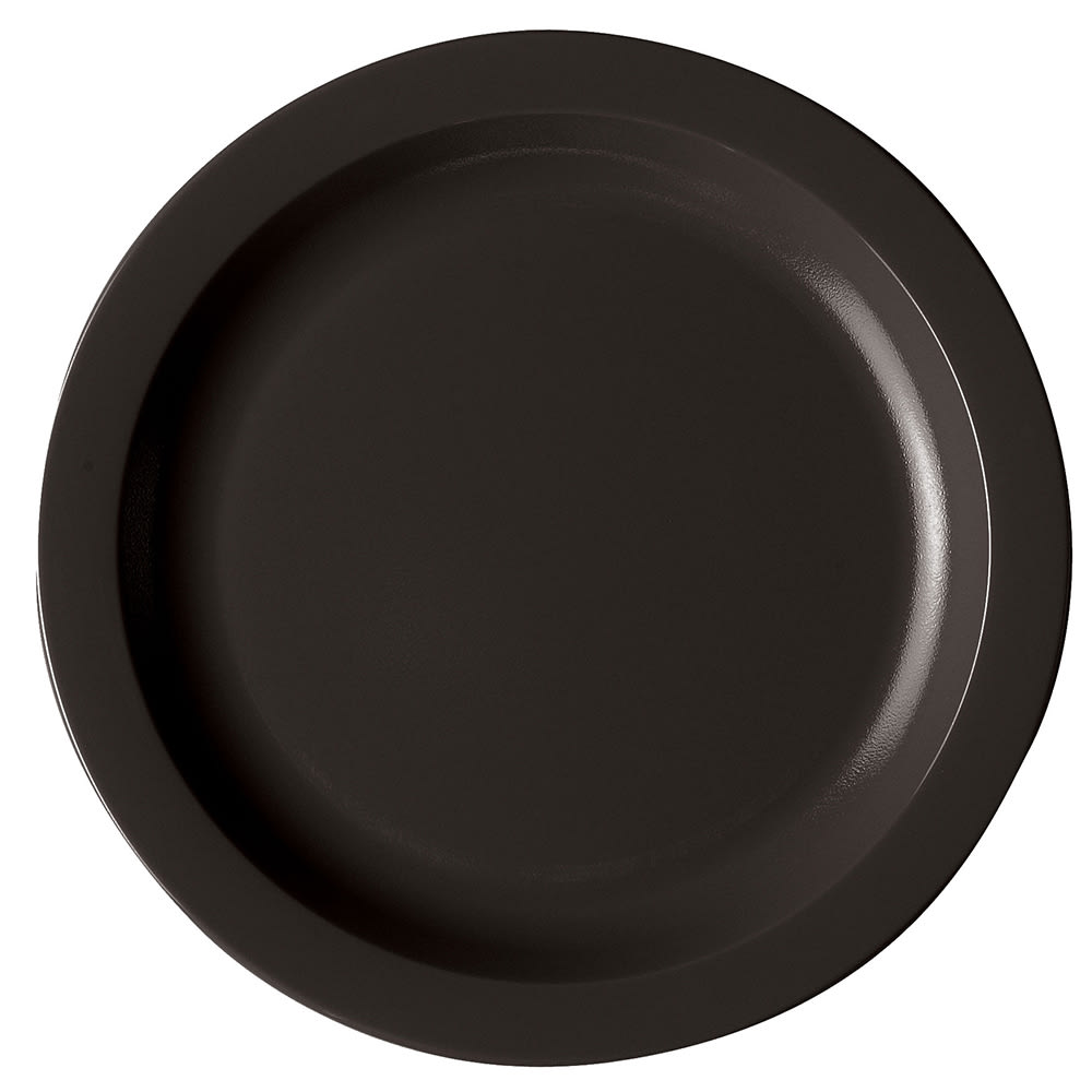 Cambro 10CWNR110 10" Round Plastic Dinner Plate, Black