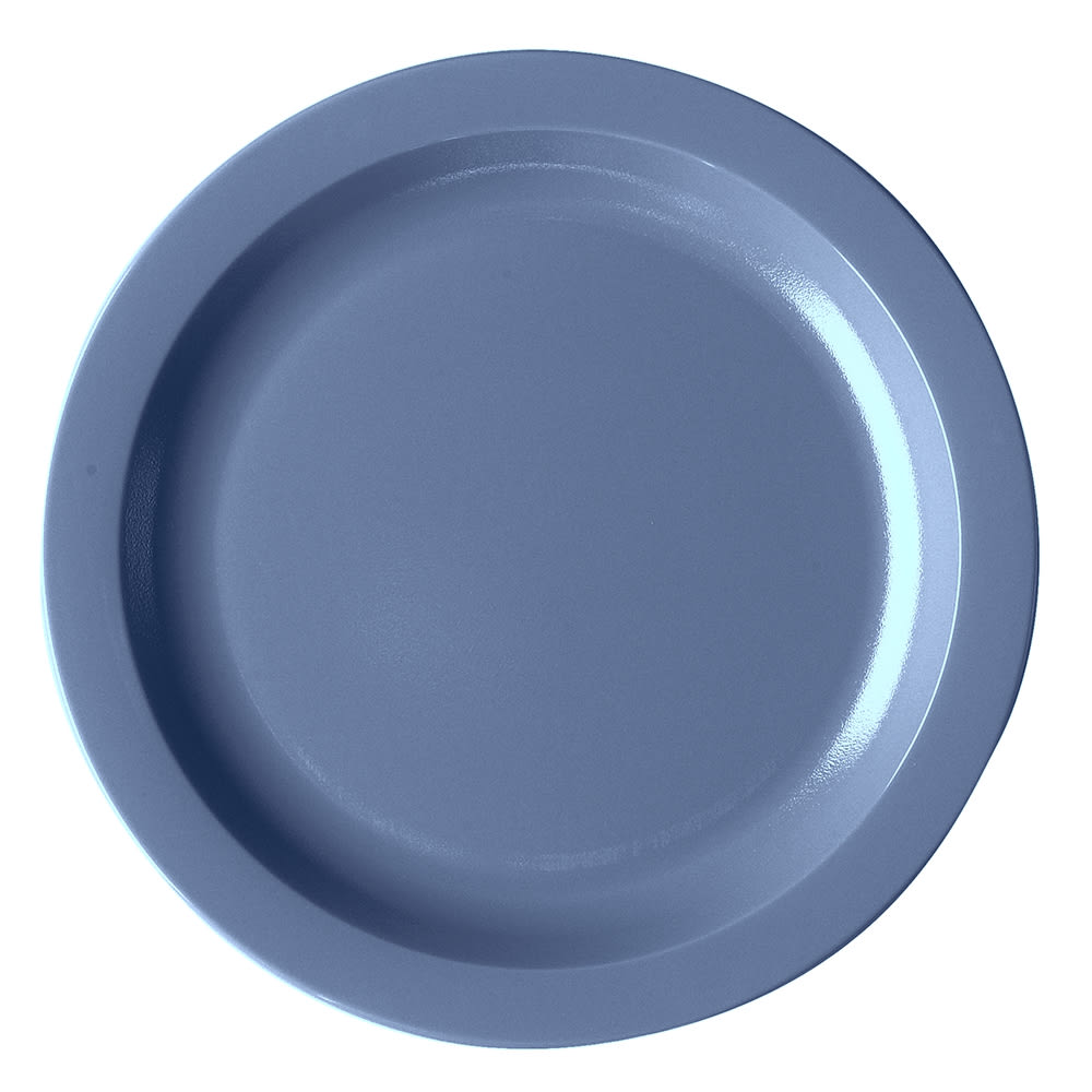 Cambro 10CWNR401 10" Round Plastic Dinner Plate, Slate Blue