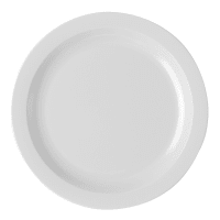 Cambro 10CWNR401 10" Round Plastic Dinner Plate, Slate Blue thumbnail 3
