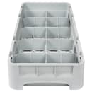 Cambro 10HC258151 Camrack Cup Rack - 10 Compartment, Half-Size, Soft Gray thumbnail 4