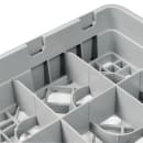 Cambro 10HC258151 Camrack Cup Rack - 10 Compartment, Half-Size, Soft Gray thumbnail 6