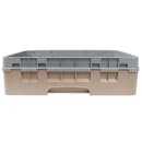 Cambro 10HC414184 Camrack Cup Rack with Extender - 10 Compartment, Half-Size, Beige thumbnail 2