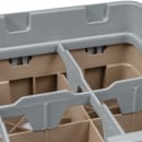 Cambro 10HC414184 Camrack Cup Rack with Extender - 10 Compartment, Half-Size, Beige thumbnail 7