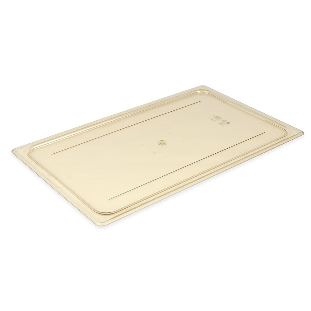 Cambro 10HPC150 H-Pan Hot Food Cover - Full-Size, Flat, Amber