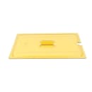 Cambro 10HPCHN150 H-Pan Hot Food Cover - Full-Size, Notched, Handle, Amber thumbnail 3