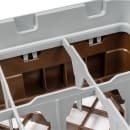 Cambro 10HS318167 Camrack Glass Rack with Extender - 10 Compartments, Brown thumbnail 6