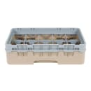 Cambro 10HS318184 Camrack Glass Rack with Extender - 10 Compartments, Beige thumbnail 3