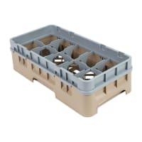 Cambro 10HS318186 Camrack Glass Rack with Extender - 10 Compartments, Navy Blue thumbnail 2