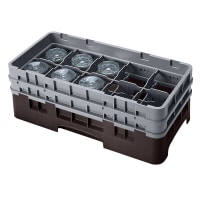 Cambro 10HS434186 Camrack Glass Rack - (2)Extenders, 10 Compartments, Navy Blue thumbnail 4