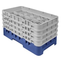 Cambro 10HS800416 Camrack Glass Rack - (4)Extenders, 10 Compartments, Cranberry thumbnail 4