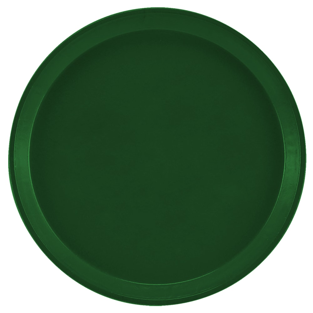 Cambro 1100119 11" Round Serving Camtray -  Fiberglass, Sherwood Green