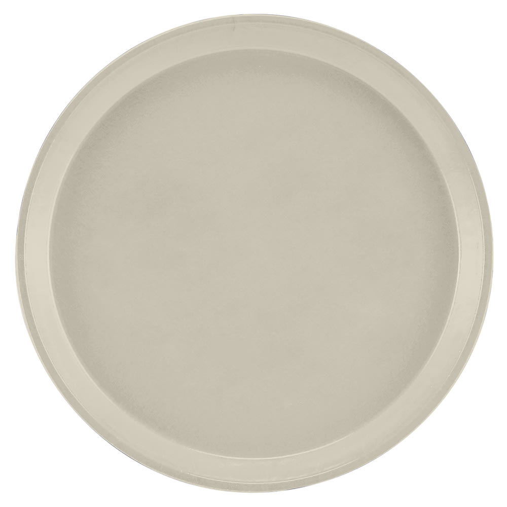 Cambro 1100538 11" Round Serving Camtray -  Fiberglass, Cottage White