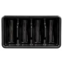 Cambro 1120CBP110 4 Compartment Cutlery Bin - Plastic, Black thumbnail 3