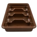 Cambro 1120CBP131 4 Compartment Cutlery Bin - Plastic, Dark Brown thumbnail 4