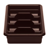 Cambro 1120CBR110 4 Compartment Cutlery Bin - Plastic, Black thumbnail 2