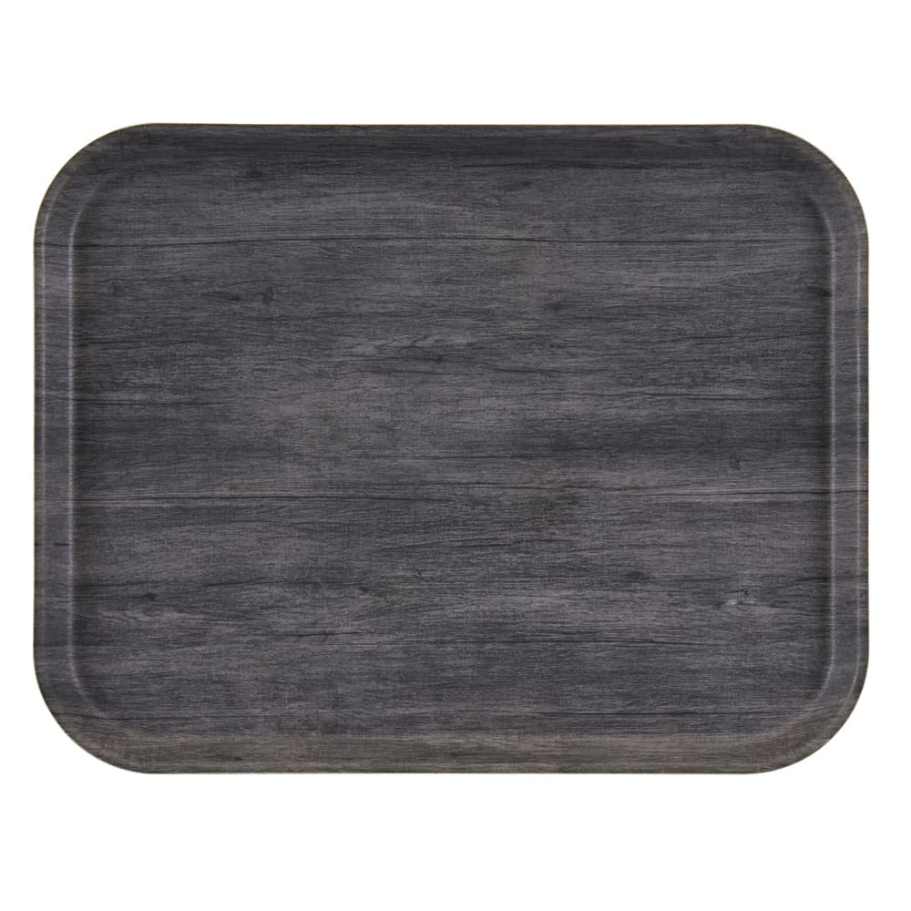 Cambro 1216DCET815 Rectangular Camtray - 16" x 12", Fiberglass, Charcoal Gray