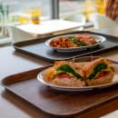 Cambro 1216DCET830 Rectangular Camtray - 16" x 12", Fiberglass, Light Oak thumbnail 2