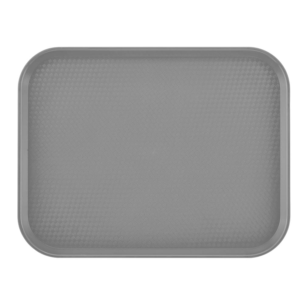 Cambro 1216FF107 Plastic Fast Food Tray - 16 1/10" L x 11 4/5"W, Pearl Gray