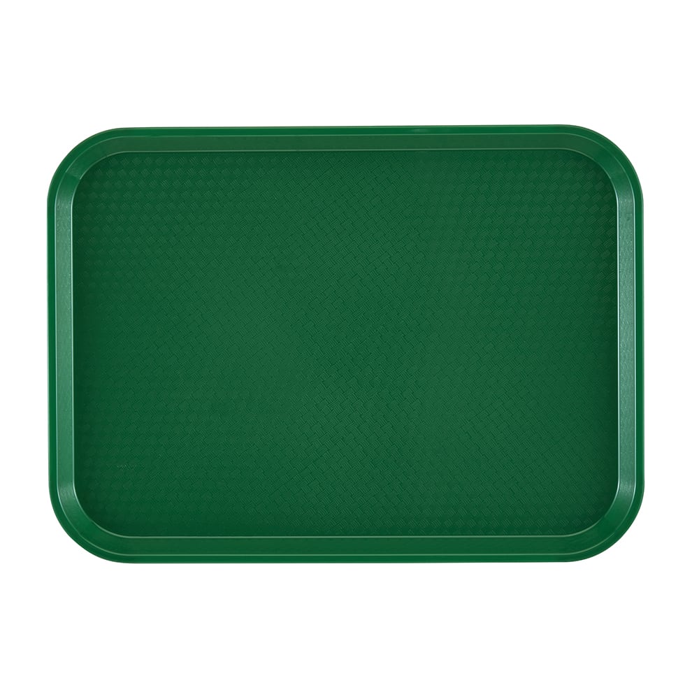 Cambro 1216FF119 Plastic Fast Food Tray - 16 1/10" L x 11 4/5"W, Sherwood Green