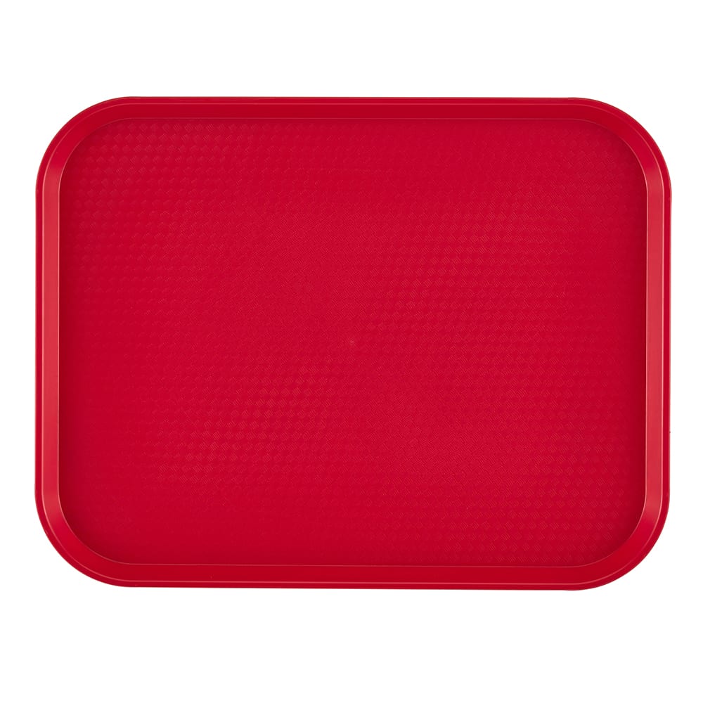 Cambro 1216FF163 Plastic Fast Food Tray - 16 1/10" L x 11 4/5"W, Red