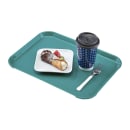 Cambro 1216FF414 Plastic Fast Food Tray - 16 1/8"L x 11 7/8"W, Teal thumbnail 2