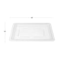 Cambro 1218CCW135 Camwear Food Storage Cover - Flat, 12x18" Clear thumbnail 2