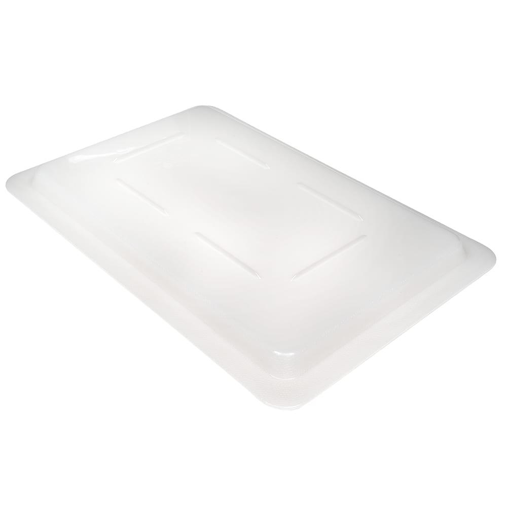 Cambro 1218CP148 Camwear Food Storage Cover - Flat, 12x18" Natural White