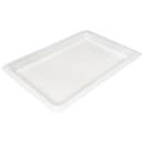 Cambro 1218CP148 Camwear Food Storage Cover - Flat, 12x18" Natural White thumbnail 5