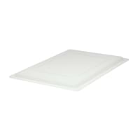 Cambro 1218CP148 Camwear Food Storage Cover - Flat, 12x18" Natural White thumbnail 6