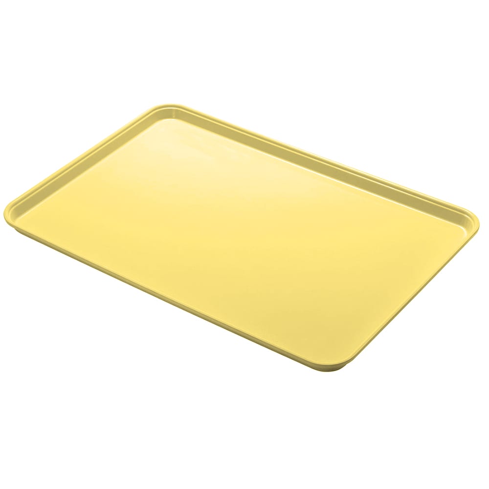 Cambro 1218MT145 Market Display Tray - 11 1/2" x 17 3/4" x 1", Yellow