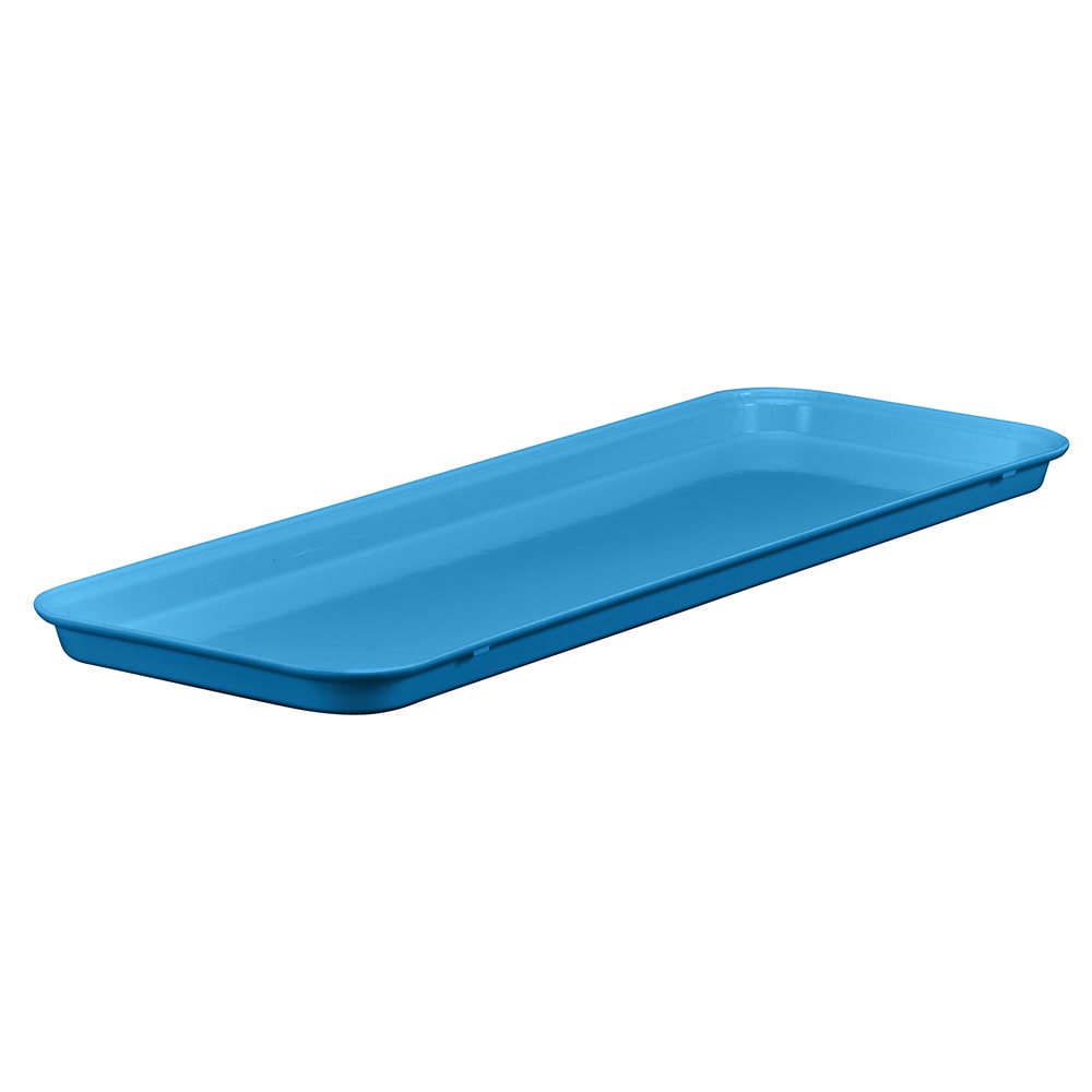 Cambro 1230MT142 Rectangular Market Display Tray - 12 7/16" x 30" x 3/4", Blue