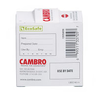Cambro 1252SLINB250 StoreSafe® Rectangular Blank Food Storage Labels - 1 1/4" x 2", White thumbnail 4