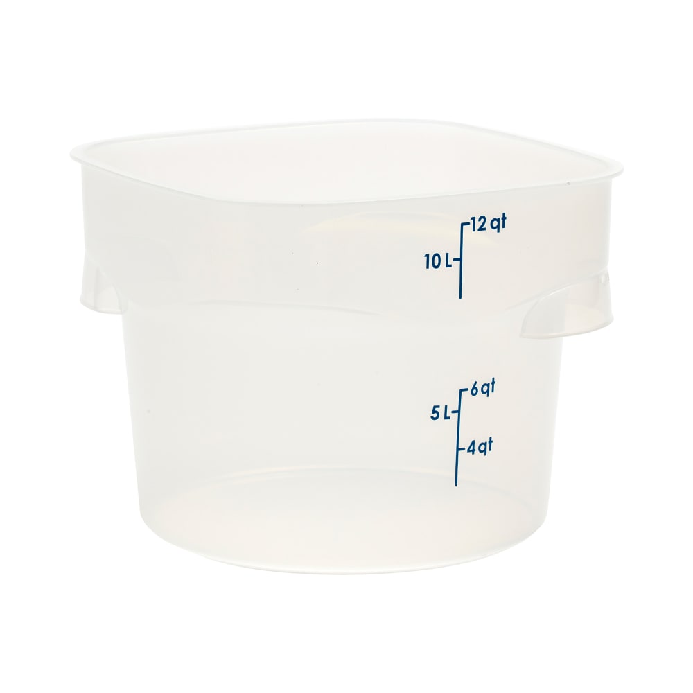 Cambro 12RFSPROPP190 12 qt CamRound® FreshPro Round Storage Container - Polypropylene, Translucent