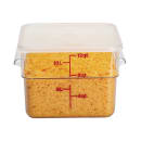 Cambro 12SFSCW135 12 qt Square Food Storage Container - CamSquare®, Polycarbonate, Clear thumbnail 3
