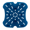 Cambro 12SFSFPDPP267 CamSquare® FreshPro Food Pan Drain Shelf for 12, 18 & 22 qt FreshPro Containers, Translucent Blue thumbnail 2