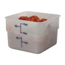 Cambro 12SFSP148 12 qt Square Food Storage Container - CamSquare®, Polyethylene, Natural White thumbnail 2