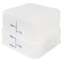 Cambro 12SFSP148 12 qt Square Food Storage Container - CamSquare®, Polyethylene, Natural White thumbnail 5