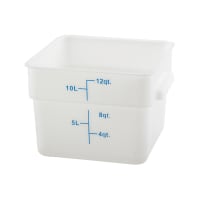 Cambro 12SFSP148 12 qt Square Food Storage Container - CamSquare®, Polyethylene, Natural White thumbnail 7