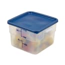 Cambro 12SFSPP190 12 qt Square Food Storage Container - CamSquare®, Polypropylene, Translucent thumbnail 2