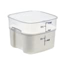 Cambro 12SFSPROCW135 12 qt FreshPro Square Food Storage Container - CamSquare®, Polycarbonate, Blue Graduation thumbnail 2